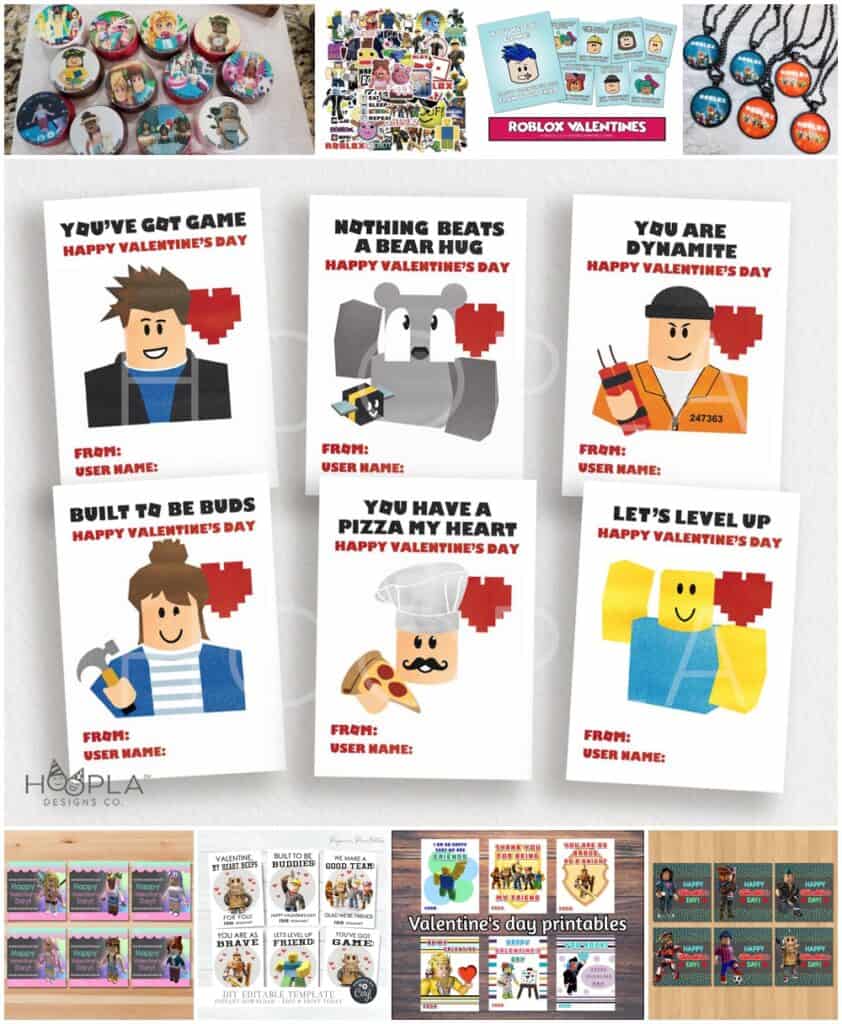 Roblox Valentines for Kids - Fun Valentine Roblox Gifts